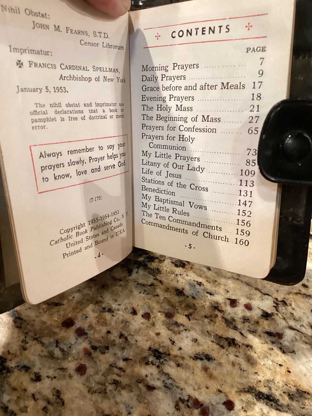 Vintage 1950s "Come My Jesus" Children's Catholic Prayer Book w/ Leatherette